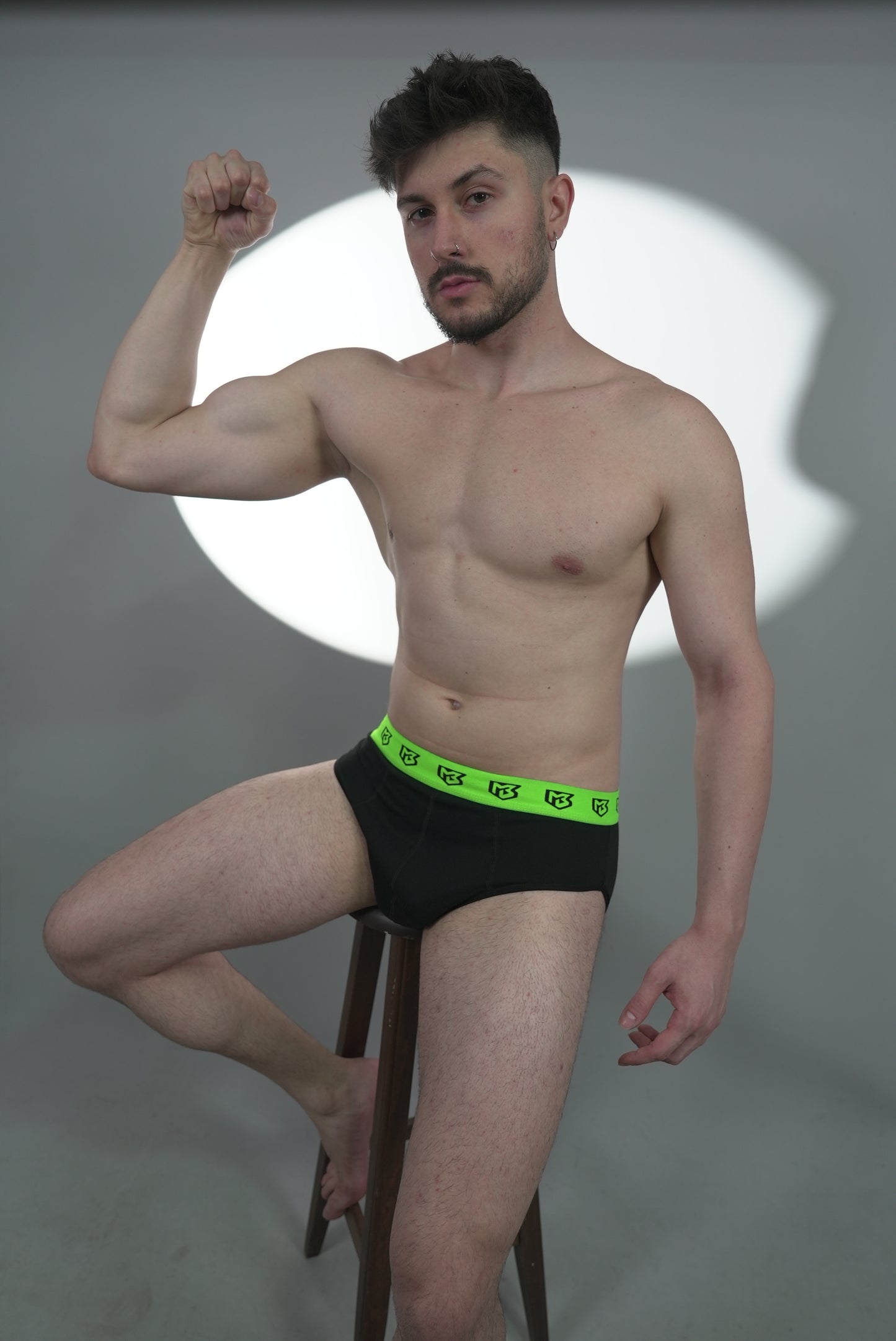 Fosfor Yeşili Şeritli Boxer