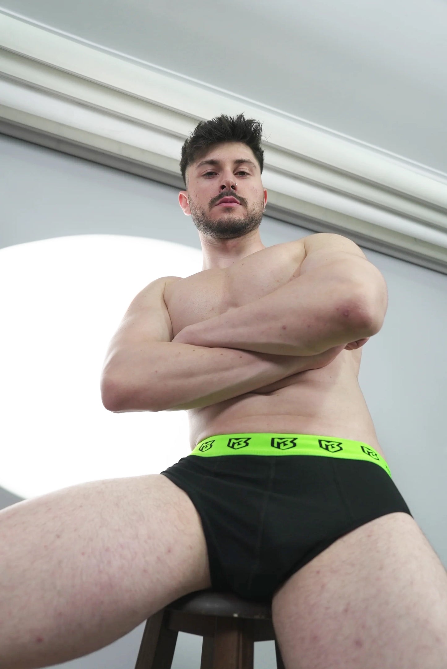 Fosfor Yeşili Şeritli Boxer